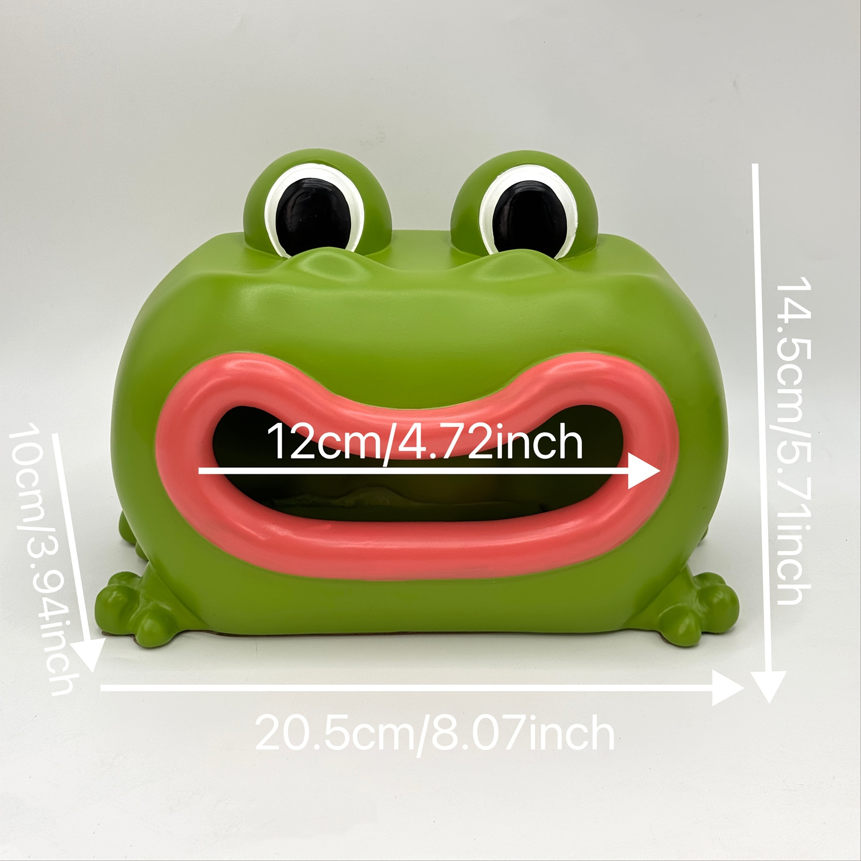1pc Vacation Frog Decorative Storage Organizer - Cute Cartoon Resin Tissue Box Holder & Paper Towel Dispenser, Multi-Functional Home Decor for Living Room, Bedroom, Kitchen, Kids Room, Indoor/Outdoor Use, Frog Outdoor Decor