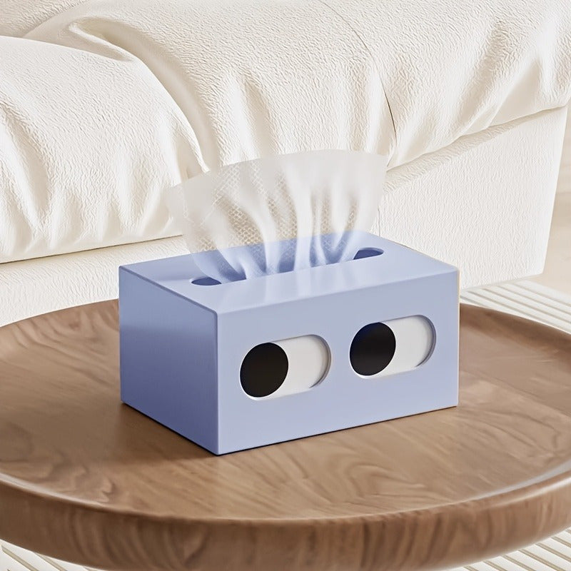 1 cute little expression plastic tissue take out box expression desktop car tissue box living room plastic cream household napkin creative funny pumping box