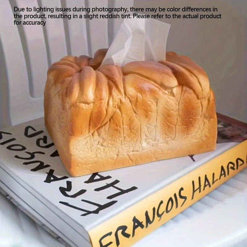 1pc Resin Tissue Box Holder, Square Shape, Fun Furniture Storage Decor, Cute Gift for Christmas, Thanksgiving, Halloween, Living Room, Kitchen, Bedroom, Bathroom Accessory, Home Decor, Kitchen Accessory | Playful Design | Durable Resin, Tissue Box Holder