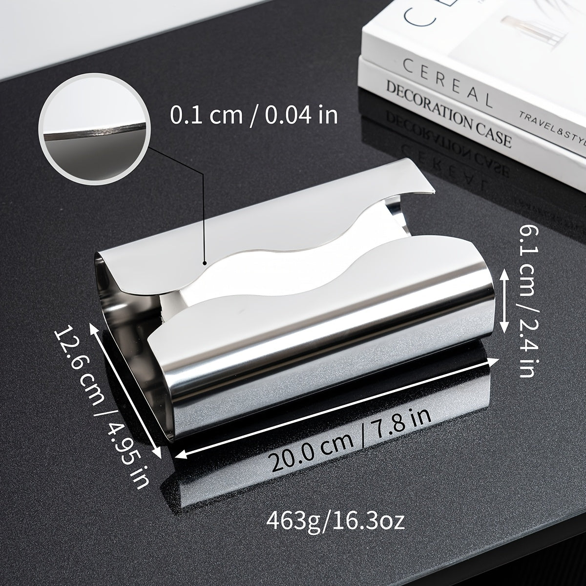 1pc/2pcsStainless Steel Tissue Box, Napkin box, Face Towel Box, Polished Finish, Modern style, Ideal for Bathroom, Lounge, Living Room, Home, Hotel, Office Use, Stylish Design, Elegant Metal Texture, Practical Design, Rectangular Facial Tissue Holder