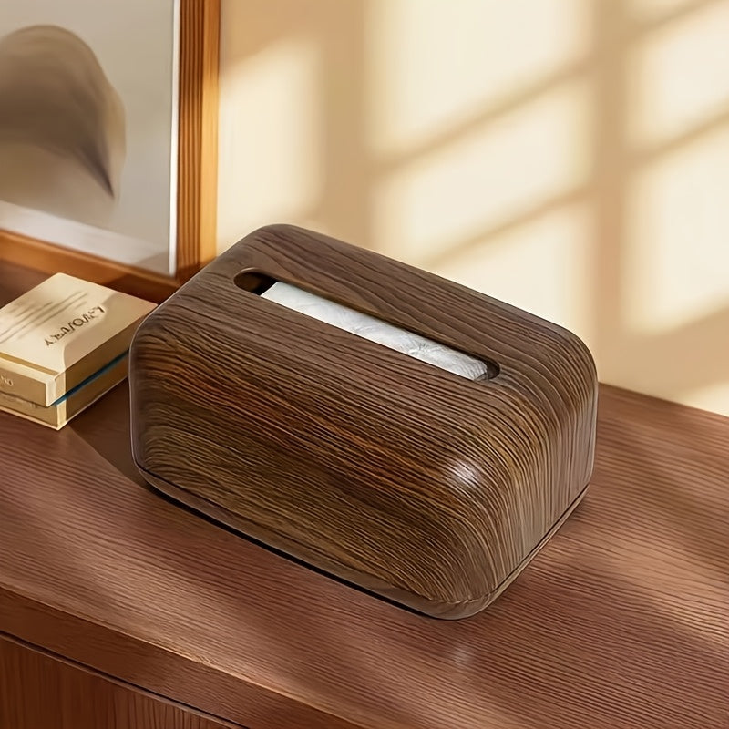 1pc Vintage Tissue Box, a Decorative Item for Home And Desktop, Plastic Box, Suitable for Living Room, Coffee Table, Dining Room, And Hotel Decor.