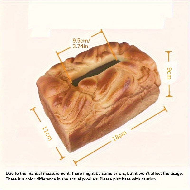 1pc Resin Tissue Box Holder, Square Shape, Fun Furniture Storage Decor, Cute Gift for Christmas, Thanksgiving, Halloween, Living Room, Kitchen, Bedroom, Bathroom Accessory, Home Decor, Kitchen Accessory | Playful Design | Durable Resin, Tissue Box Holder