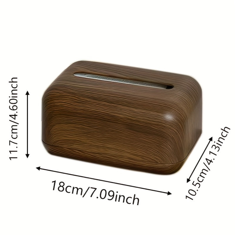 1pc Vintage Tissue Box, a Decorative Item for Home And Desktop, Plastic Box, Suitable for Living Room, Coffee Table, Dining Room, And Hotel Decor.