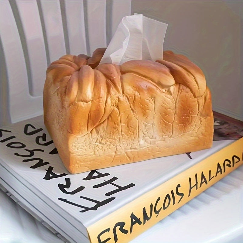 1pc Resin Tissue Box Holder, Square Shape, Fun Furniture Storage Decor, Cute Gift for Christmas, Thanksgiving, Halloween, Living Room, Kitchen, Bedroom, Bathroom Accessory, Home Decor, Kitchen Accessory | Playful Design | Durable Resin, Tissue Box Holder