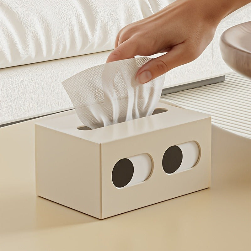 1 cute little expression plastic tissue take out box expression desktop car tissue box living room plastic cream household napkin creative funny pumping box