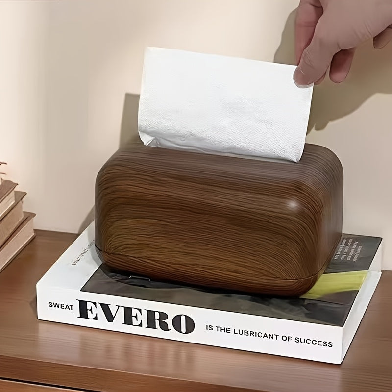 1pc Vintage Tissue Box, a Decorative Item for Home And Desktop, Plastic Box, Suitable for Living Room, Coffee Table, Dining Room, And Hotel Decor.