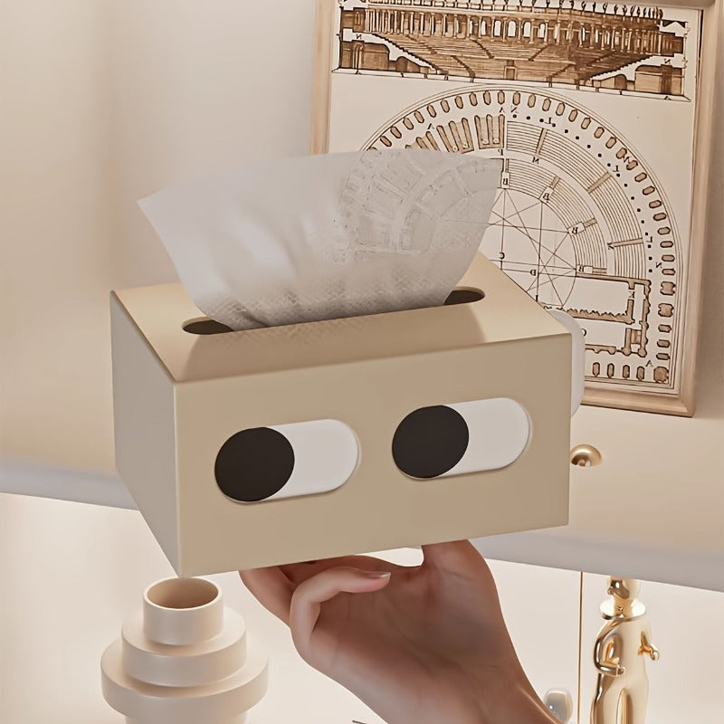 1 cute little expression plastic tissue take out box expression desktop car tissue box living room plastic cream household napkin creative funny pumping box