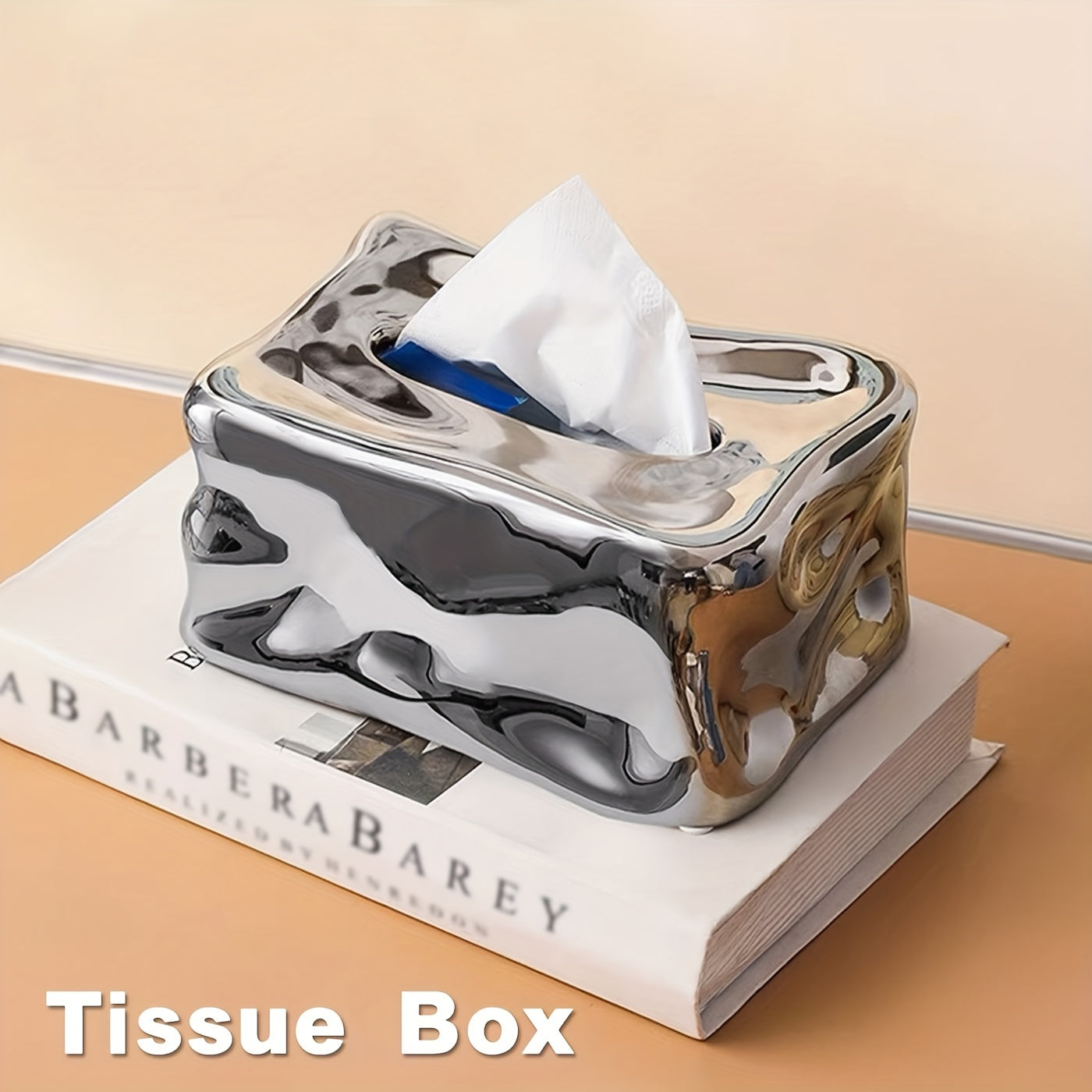 Ceramic Tissue Box Home Decor Restaurant Napkin Dispenser