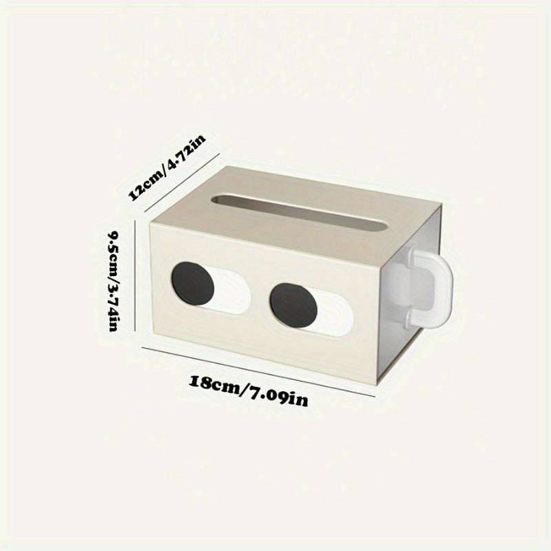 1 cute little expression plastic tissue take out box expression desktop car tissue box living room plastic cream household napkin creative funny pumping box