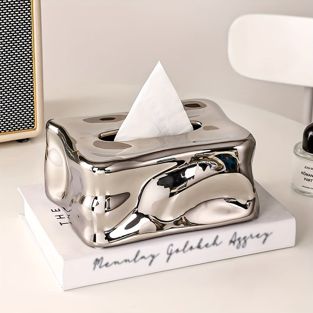 Ceramic Tissue Box Home Decor Restaurant Napkin Dispenser